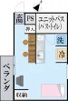 新都心Ⅰ 間取り図 間取り 1Room