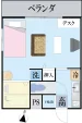 新都心Ⅱ 間取り図 間取り 1K